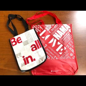 ☘️☘️NEW Lululemon Reusable Bags discontinued print